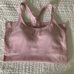 Pink lululemon Ebb and Flow Tank - Size 8